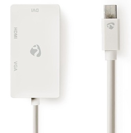 Nedis Mini DisplayPort Multiport Adapter Cable 0.2m White