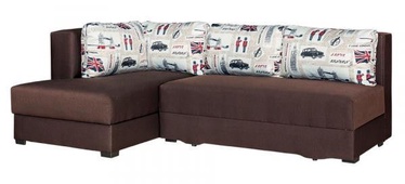 Kampinė sofa Bodzio Judyta Bronze, 225 x 155 x 77 cm