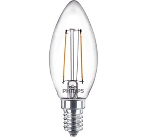 Лампочка Philips LED, холодный белый, E14, 2 Вт, 250 лм