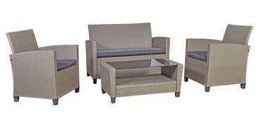 Home4you Malmo Garden Furniture Set Grey/Beige