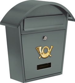 Pašto dėžutė Vorel 78586, pilka, 32 cm x 10.5 cm x 38 cm