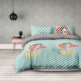 AmeliaHome Basic Retro Girl Bedding Set 200x220/70x80 2pcs