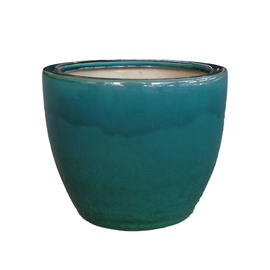 Puķu pods Domoletti IP17-1143_L, keramika, Ø 290 mm, zaļa