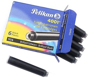 Pelikan Ink cartridges TP/6 Black 301218