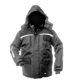 Рабочая куртка мужские Baltic Canvas FB-8924 M, черный/серый, полиэстер, M размер