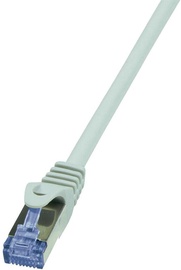 Провод Logilink CAT 6a S/FTP RJ-45 8P8C, RJ-45 8P8C, 50 м, серый