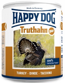 Mitrā barība (konservi) suņiem Happy Dog Truthahn Pur, tītara gaļa, 0.2 kg