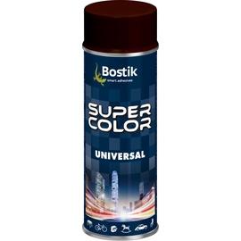 Aerosoolvärv Bostik Super Color Universal, tavaline, tumepruun (dark brown; r-58017), 0.4 l