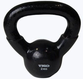 TKO Vinyl Coated Kettlebell Black 2kg