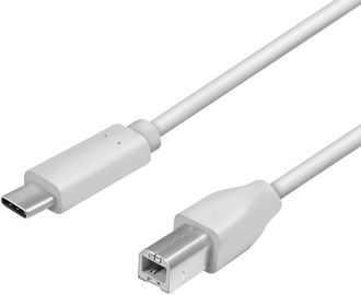 Logilink USB 2.0 Type-C To Type-B Cable White 1m