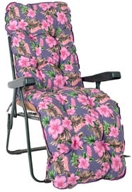 Шезлонг Home4you Baden-Baden T0590254, розовый/серый, 59x52x100 см
