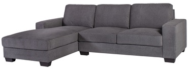 Kampinė sofa Home4you Kendra Grey, kairinė, 268 x 165 x 84 cm