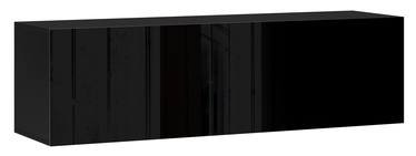 Seinariiul Vivo 03, must, 140 cm x 38 cm x 40 cm