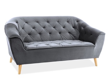Dīvāns Signal Meble Galaxy Galaxy 2 Velvet Sofa Grey, 90 x 167 x 83 cm