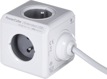 Pikendusjuhe Allocacoc PowerCube, 4 kohad, 3 m