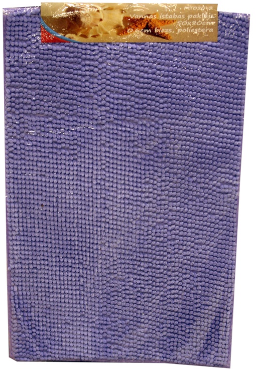 Коврик для ванной Besk, фиолетовый, 80 см x 50 см
