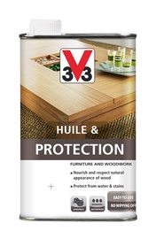 Eļļa mēbelēm V33 Huile & Protection, melnkoks, 0.5 l