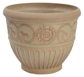 Puķu pods OB81-C, keramika/spw, Ø 406 mm, brūna
