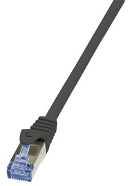 LogiLink Patch Cable Cat.6A from Cat.7 600 MHz S/FTP PIMF PrimeLine 5m Black
