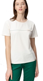 Audimas Womens Cotton Tee With Print White S
