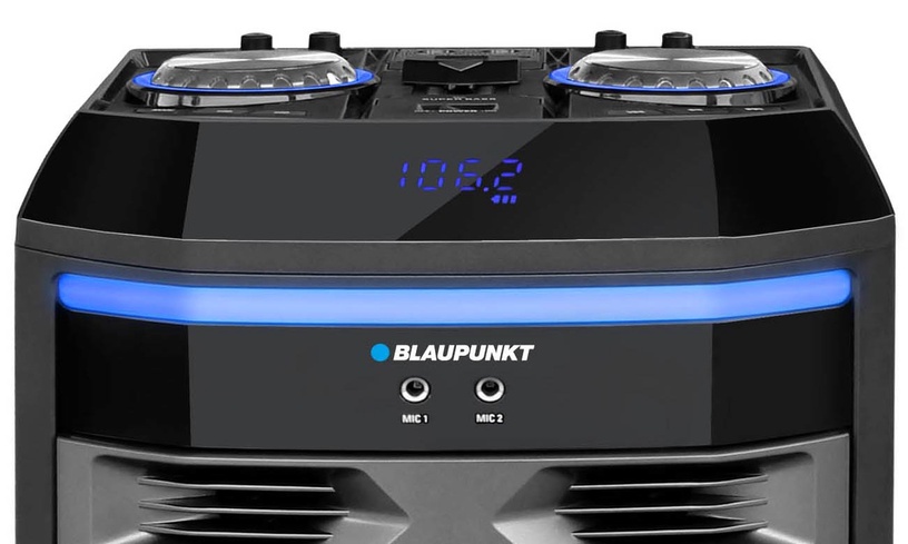 Bezvadu skaļrunis Blaupunkt PS11DB, melna, 1200 W