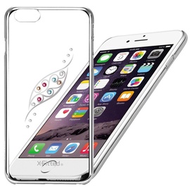 X-Fitted Graceful Leaf Swarovski Crystals Back Case For Apple iPhone 6/6s Silver