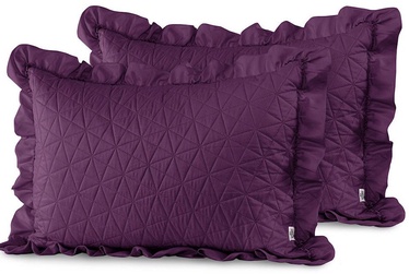 AmeliaHome Tilia Pillowcase Plum 50x70cm 2pcs