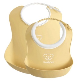 BabyBjorn Feeding Bib Set 2-Pack Powder Yellow
