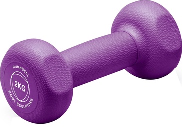 Body Sculpture BW131 Neoprene Dumbbell 2kg Purple