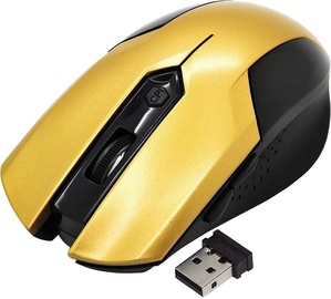 Kompiuterio pelė Vakoss TM-651UG Gold, bevielė, optinė
