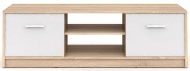 TV galds Black Red White Nepo Plus, balta/ozola, 1385x465x425 mm