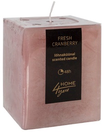 Home4you Candle Fresh Canberry 7.5x7.5xH10cm