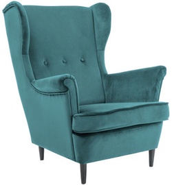 Fotelis Signal Meble Lord Velvet Turquoise, 72x85x101 cm