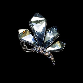 Diamond Sky Brooch Crystal Moth IV With Swarovski Crystals