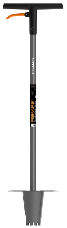 Stādītājs Fiskars 1057078, nerūsējošais tērauds, melna/pelēka