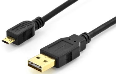 Assmann Cable USB / USB-micro Black 1m