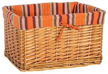 Home4you Basket Max 2 40x26xH24cm Brown/Orange