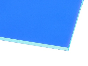 Ohne Hersteller Acrylic Glass GS Transparent Blue 500x500mm
