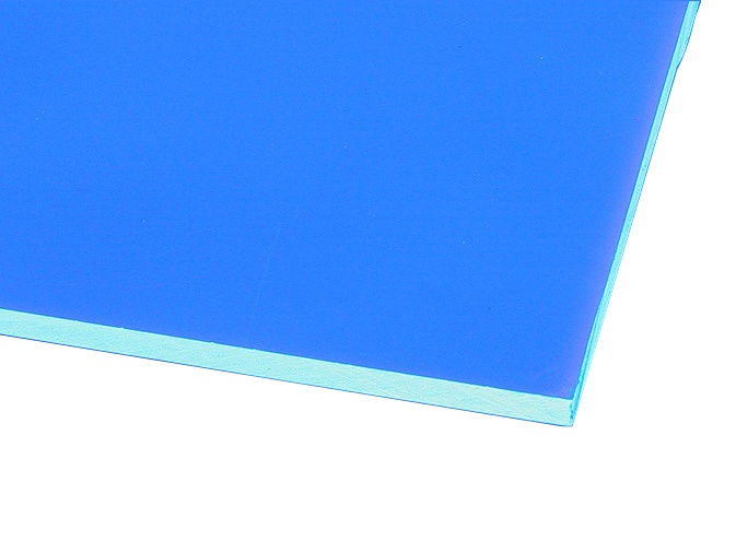 Akrilinis stiklas ohne Hersteller, skaidri/mėlyna