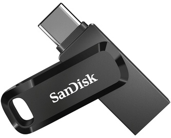 USB atmintinė SanDisk Ultra Dual Drive Go, juoda, 512 GB