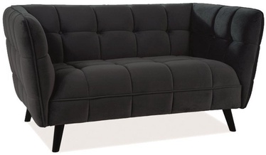 Signal Meble Castello 2 Velvet Sofa Black