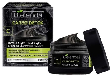 Bielenda Carbo Detox Face Cream 50ml Moisturizing & Mattifying