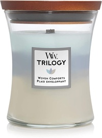 Aromātiskā svece WoodWick Woven Comforts Trilogy Candle, 275 g, 65 h