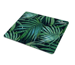 Hiirematt Natec Palms, 22 cm x 18 cm x 0.2 cm, roheline