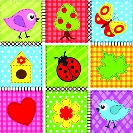 Paw Decor Collection Napkin Children Pattern