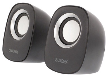 Sweex SW20SPS110BL 2.0 Wired Black Silver