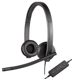 Laidinės ausinės Logitech H570e, juoda