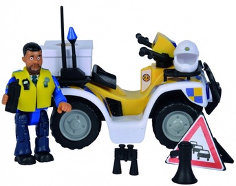 Žaislinė policijos mašina Simba Fireman Sam Police Quad 109251093, įvairių spalvų