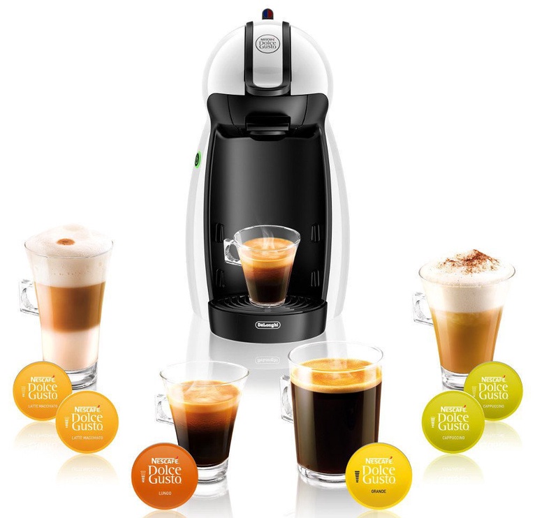 Kapselkohvimasin DeLonghi Dolce Gusto Piccolo EDG100.W, valge