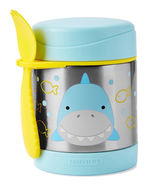 Termoss pārtikai SkipHop Zoo Insulated Food Jar Shark, 0325 l, daudzkrāsains